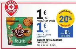 E.Leclerc BISCUITS PÂTE À TARTINER “NUSTIKAO” offre