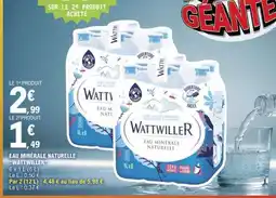 E.Leclerc Eau Minérale Naturelle Wattwiller offre
