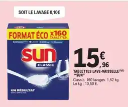 E.Leclerc Tablettes Lave-Vaisselle SUN offre
