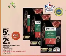 E.Leclerc Jambon De Bayonne Igp Labeyrie offre