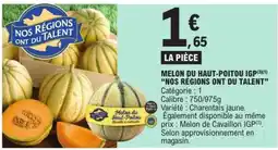 E.Leclerc Melon du Haut-Poitou IGP offre