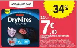 E.Leclerc Huggies DryNites Pyjama Pants offre