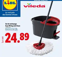 Lidl VILEDA Set de nettoyage easy wring and clean offre