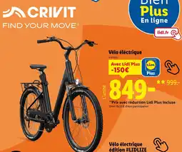Lidl Crivit Vélo électrique offre