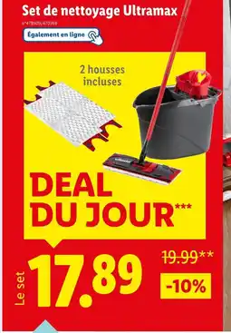 Lidl Vileda Set de nettoyage Ultramax offre
