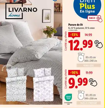 Lidl LIVARNO HOME Parure de lit offre