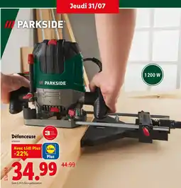 Lidl PARKSIDE Défonceuse offre