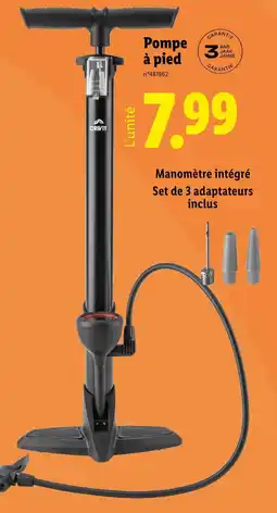 Lidl CRIVIT Pompe à pied offre
