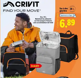 Lidl CRIVIT Sac à dos glacière offre