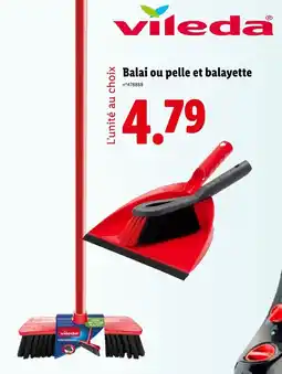Lidl Vileda Balai ou pelle et balayette offre