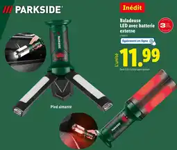 Lidl PARKSIDE Baladeuse led avec batterie externe offre