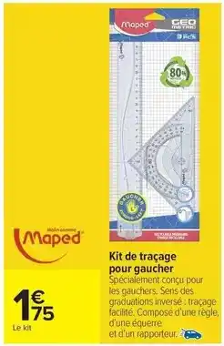 Carrefour Express Maped - kit de tracage pour gaucher offre