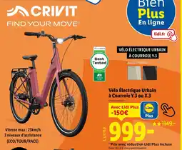 Lidl CRIVIT Vélo électrique urbain à courroie y.3 ou x.3 offre