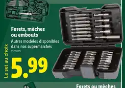 Lidl Forets, mèches ou embouts offre
