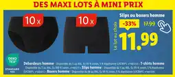 Lidl Slips ou boxers homme offre