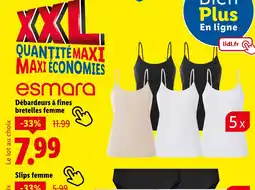 Lidl Esmara Débardeurs à fines bretelles femme offre