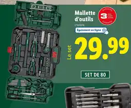 Lidl PARKSIDE Mallette d’outils offre
