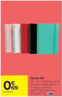 Carrefour Express Dim - carnet a6 offre