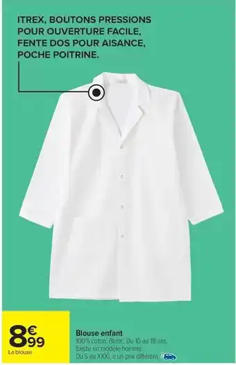 Carrefour Express Facile - blouse enfant offre