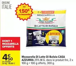 Carrefour Express Casa azzurra - mozzarella di latte di bufala offre