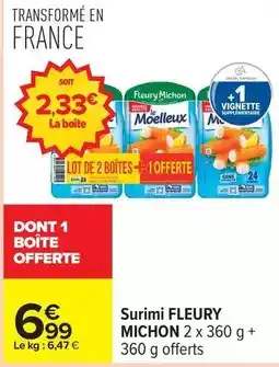 Carrefour Express Fleury michon - surimi offre