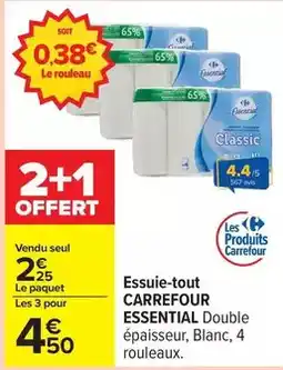 Carrefour Express Carrefour essential - essuie-tout offre