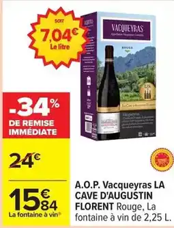 Carrefour Express La cave d'augustin florent - a.o.p. vacqueyras offre