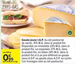 Carrefour Express Gouda jeune i.g.p offre