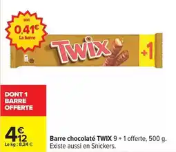 Carrefour Express Twix - barre chocolate offre