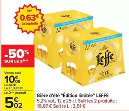 Carrefour Express Leffe - bière d'été édition limitée offre