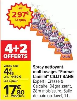 Carrefour Express Cillit bang - spray nettoyant multi-usages format familial offre