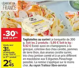 Carrefour Express Tagliatelles au surimi offre