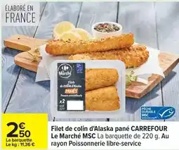 Carrefour Express Carrefour - filet de colin d'alaska pane le marché msc offre