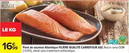Carrefour Express Carrefour - pavé de saumon atlantique filière qualité asc offre