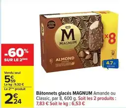 Carrefour Express Magnum - bâtonnets glacés offre
