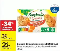 Carrefour Express Bonduelle - croustis de légumes surgelés offre