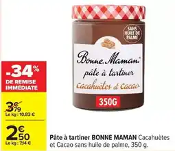 Carrefour Express Bonne maman - pâte à tartiner offre