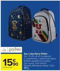 Carrefour Express Dim - sac à dos harry potter offre
