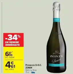 Carrefour Express Zonin - prosecco d.o.c offre