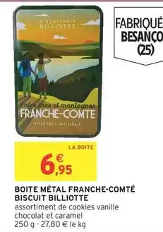 Intermarché Boite métal franche-comté biscuit offre