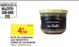 Intermarché Pâté de campagne aux noisettes offre