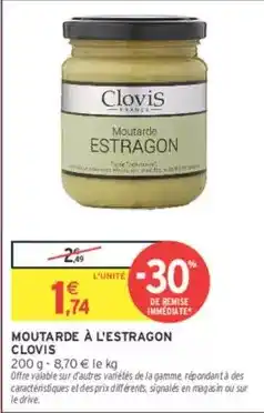 Intermarché Signal - moutarde à l'estragon offre