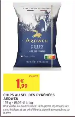 Intermarché Ardwen - chips au sel des pyrénées offre
