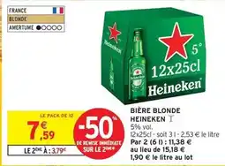 Intermarché Express Heineken - bière blonde offre