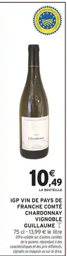 Intermarché Signal - igp vinde d'apés de franche comté chardonnay offre