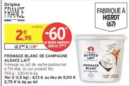 Intermarché Fini - fromage blanc de campagne offre