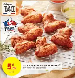 Intermarché Express Ailes de poulet au paprika offre