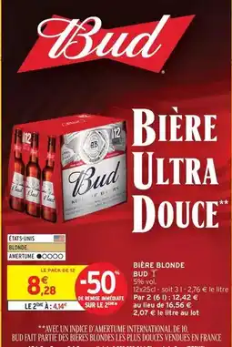 Intermarché Express Bud - bière blonde offre