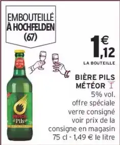 Intermarché Meteor - bière pils metéor offre