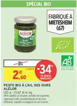 Intermarché Alelor - pesto bio à l'ail des ours offre